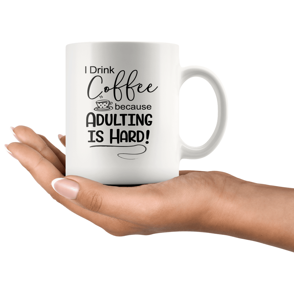 Coffee Because Adulting is Hard Custom YETI Tumbler – Sunny Box